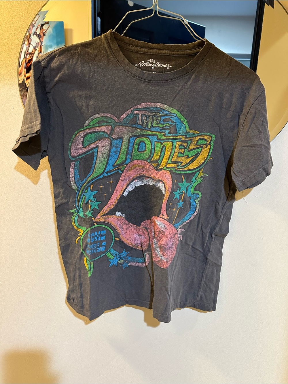 The Rolling Stones Women’s Tongue Graphic Band T-Shirt Black Size M